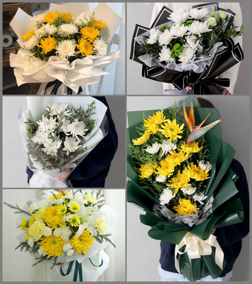 广东中山市横栏镇宝裕村白事花束代送
